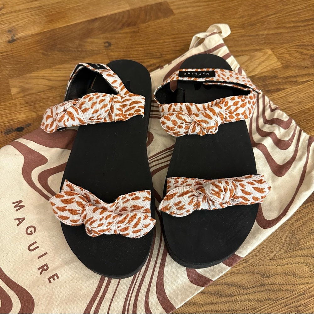 NWT Maguire Shoes Marsala Leopard Sandals